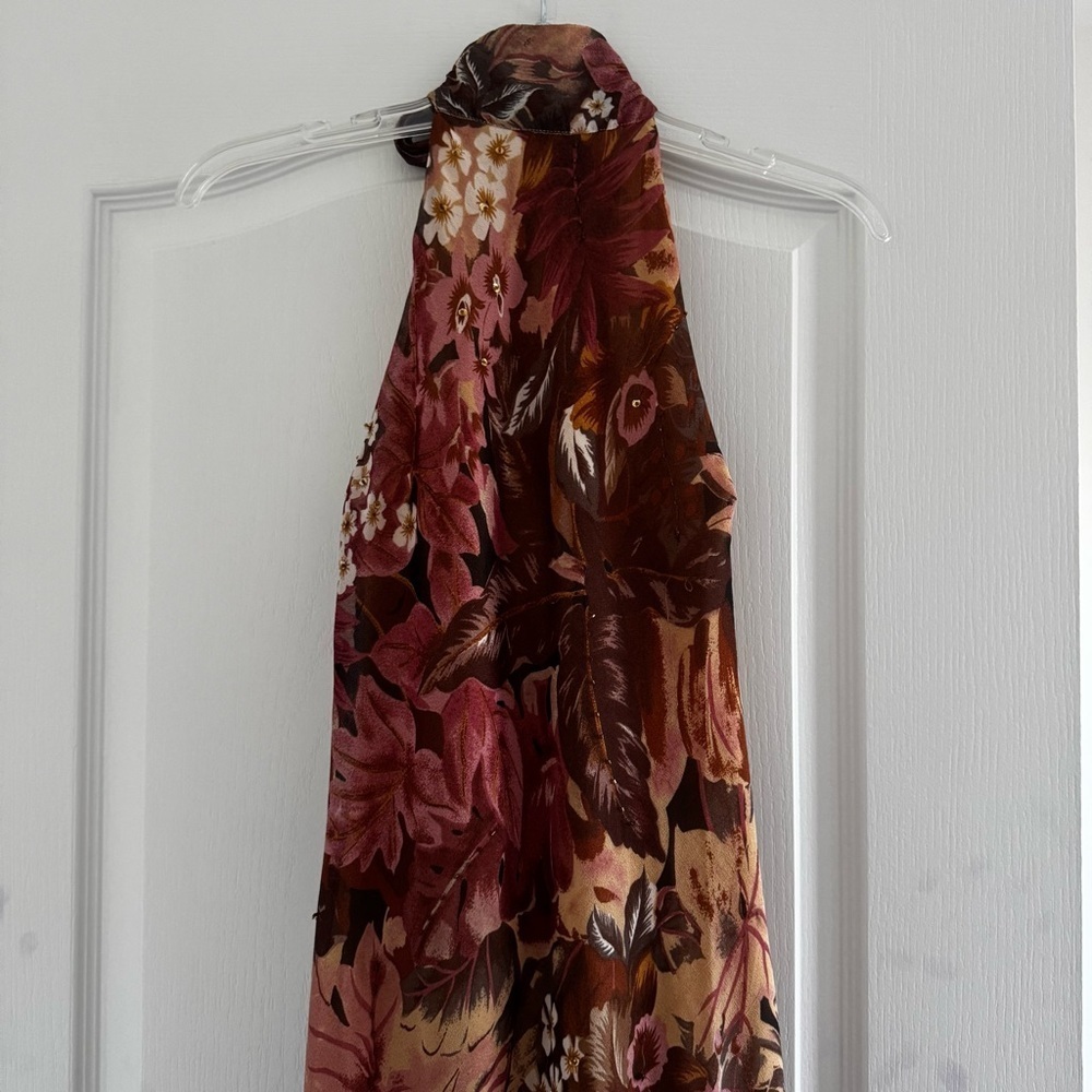 Angel Floral Dress with Pink and Cream Accents